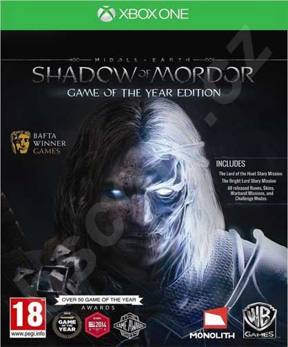 Middle Earth Shadow Of Mordor GOTY Xbox One